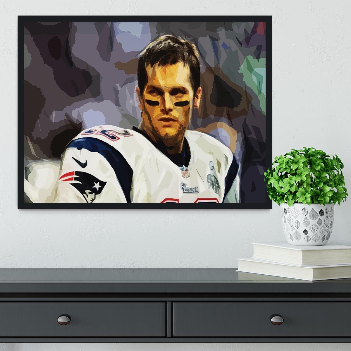 Tom Brady New England Patriots Framed Print - Canvas Art Rocks - 2