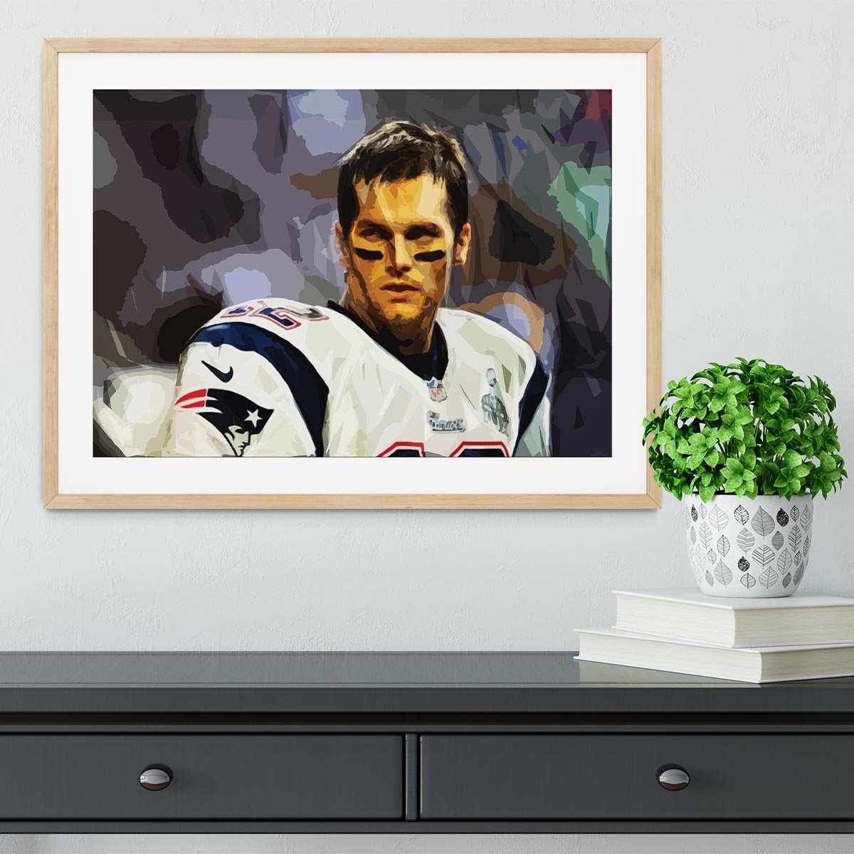 Tom Brady New England Patriots Framed Print - Canvas Art Rocks - 3