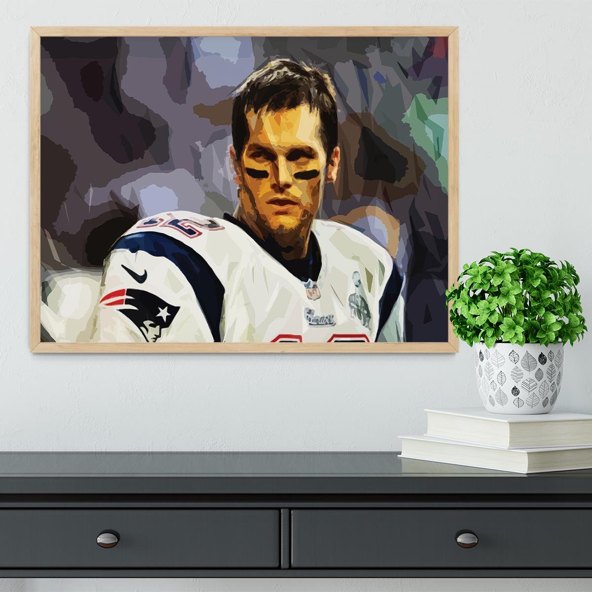 Tom Brady New England Patriots Framed Print - Canvas Art Rocks - 4