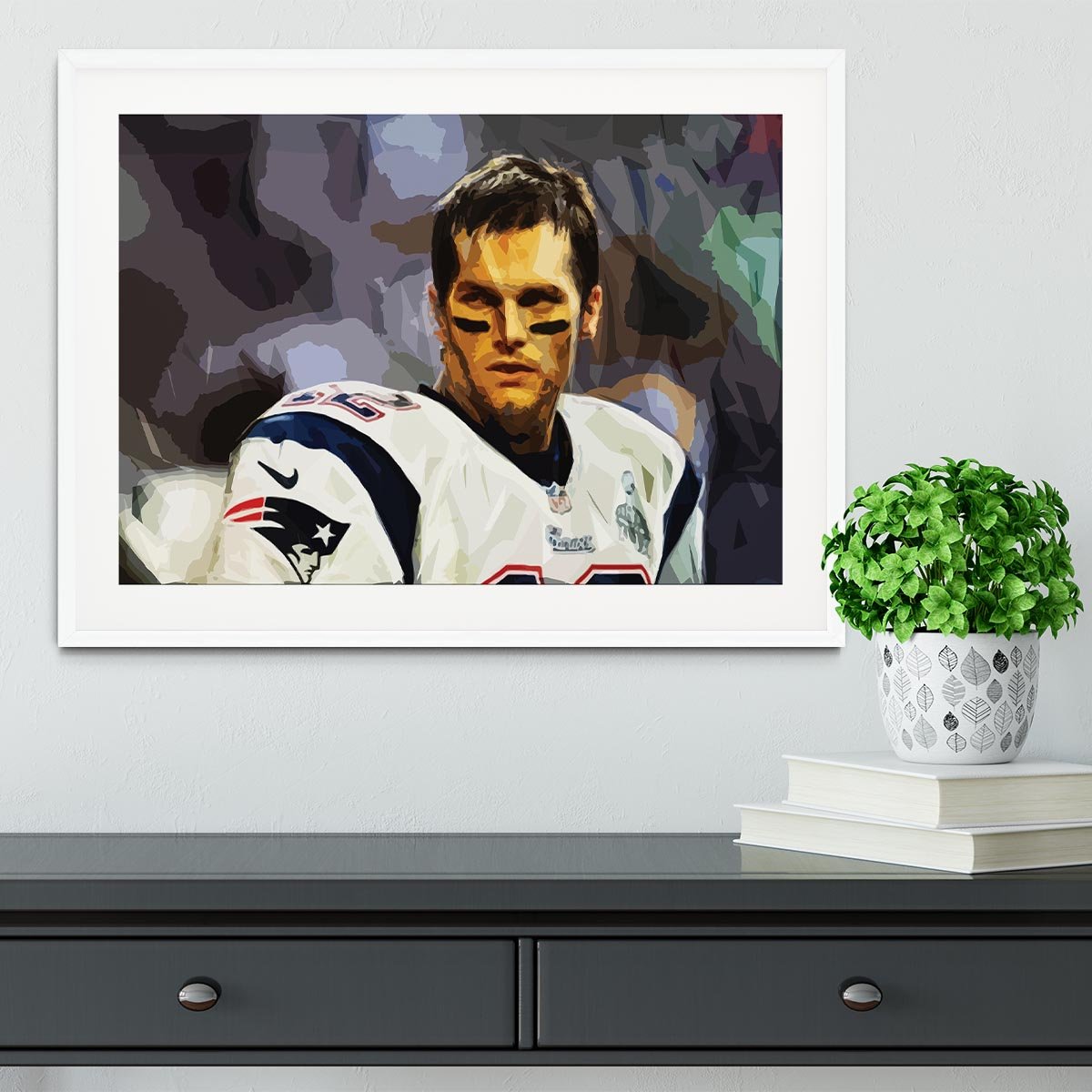 Tom Brady New England Patriots Framed Print - Canvas Art Rocks - 5