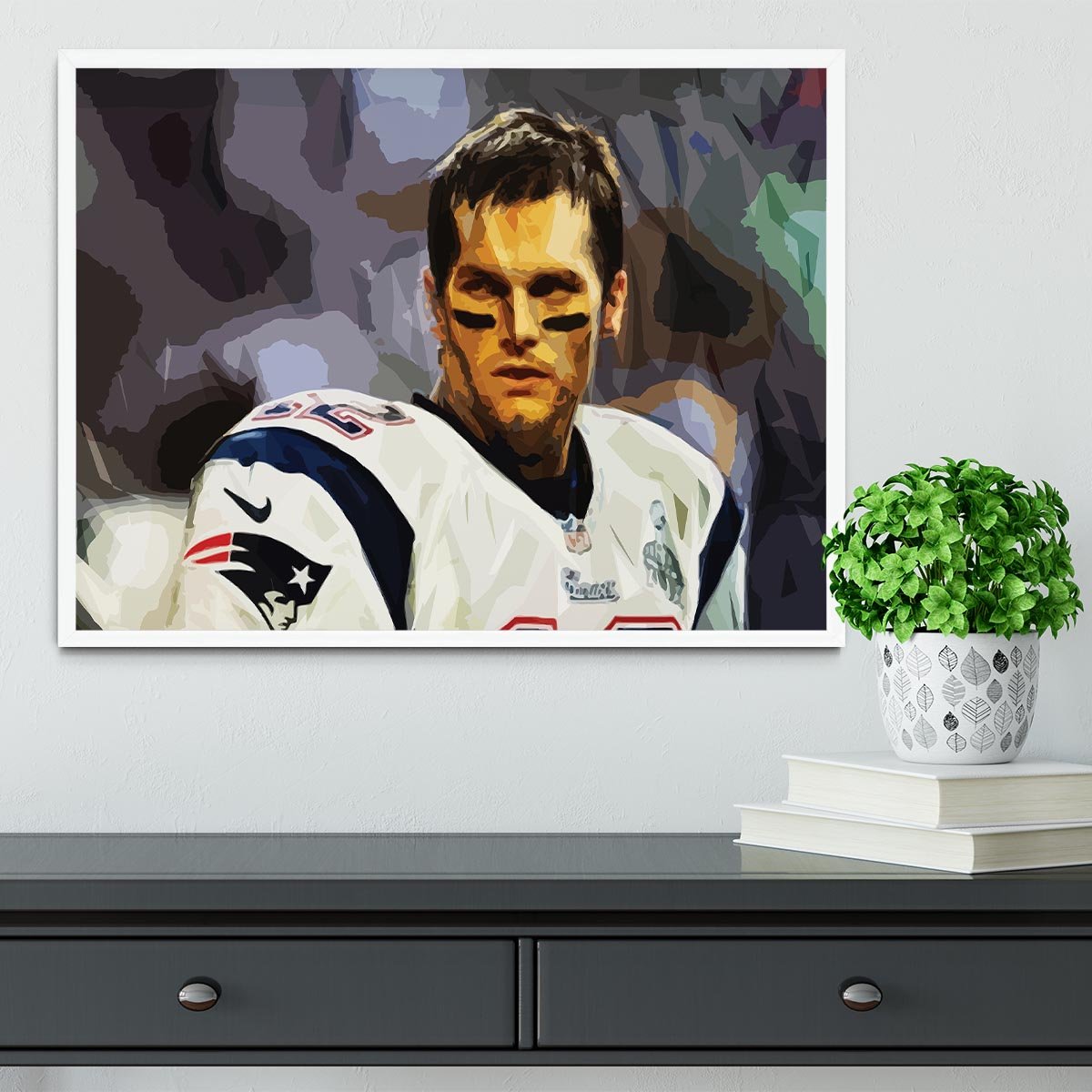 Tom Brady New England Patriots Framed Print - Canvas Art Rocks -6