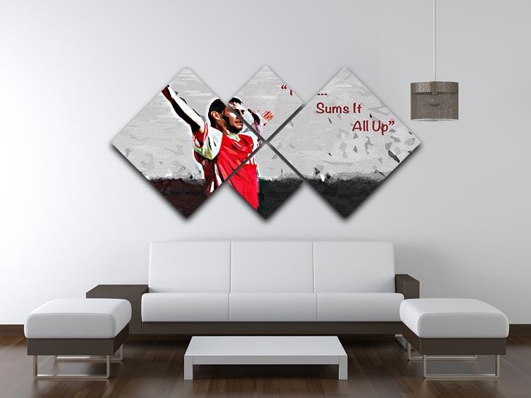 Tony Adams That Sums It All Up 4 Square Multi Panel Canvas - Canvas Art Rocks - 3