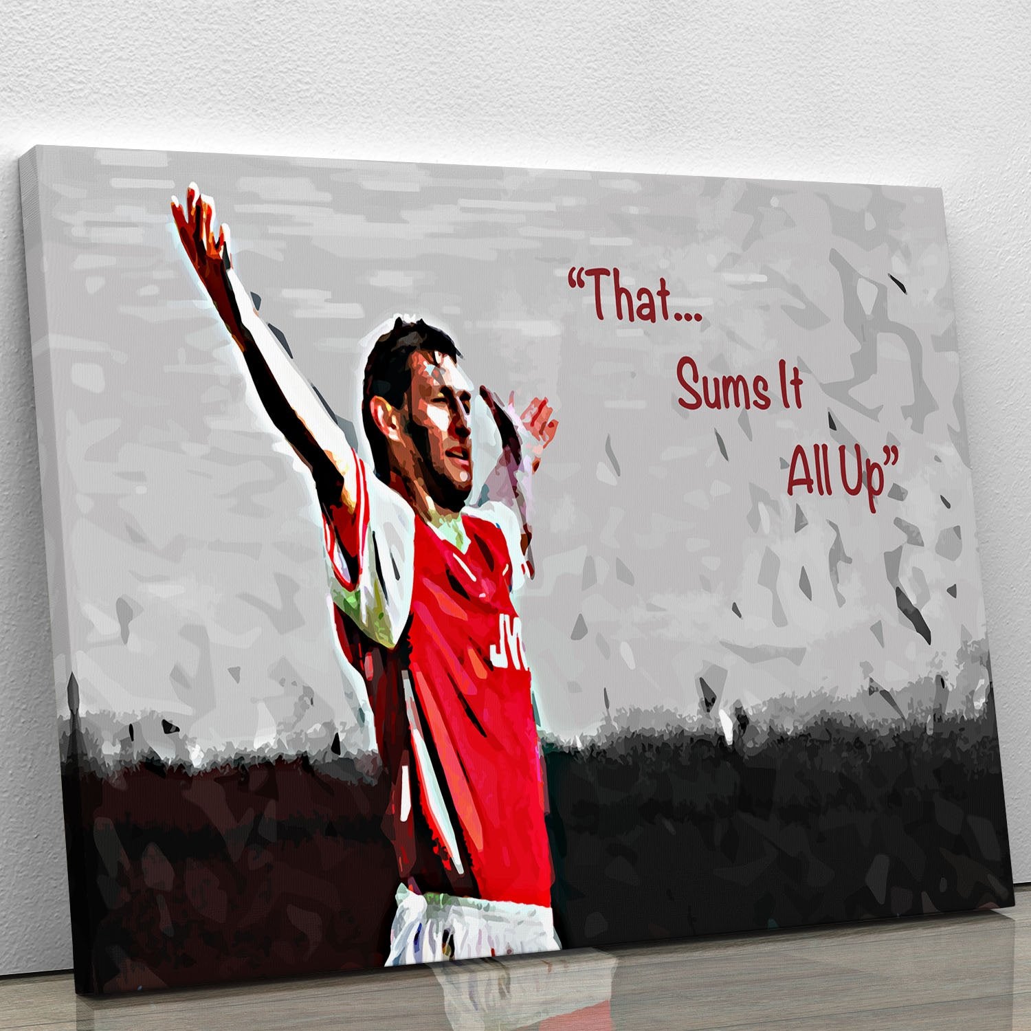 Tony Adams That Sums It All Up Canvas Print or Poster