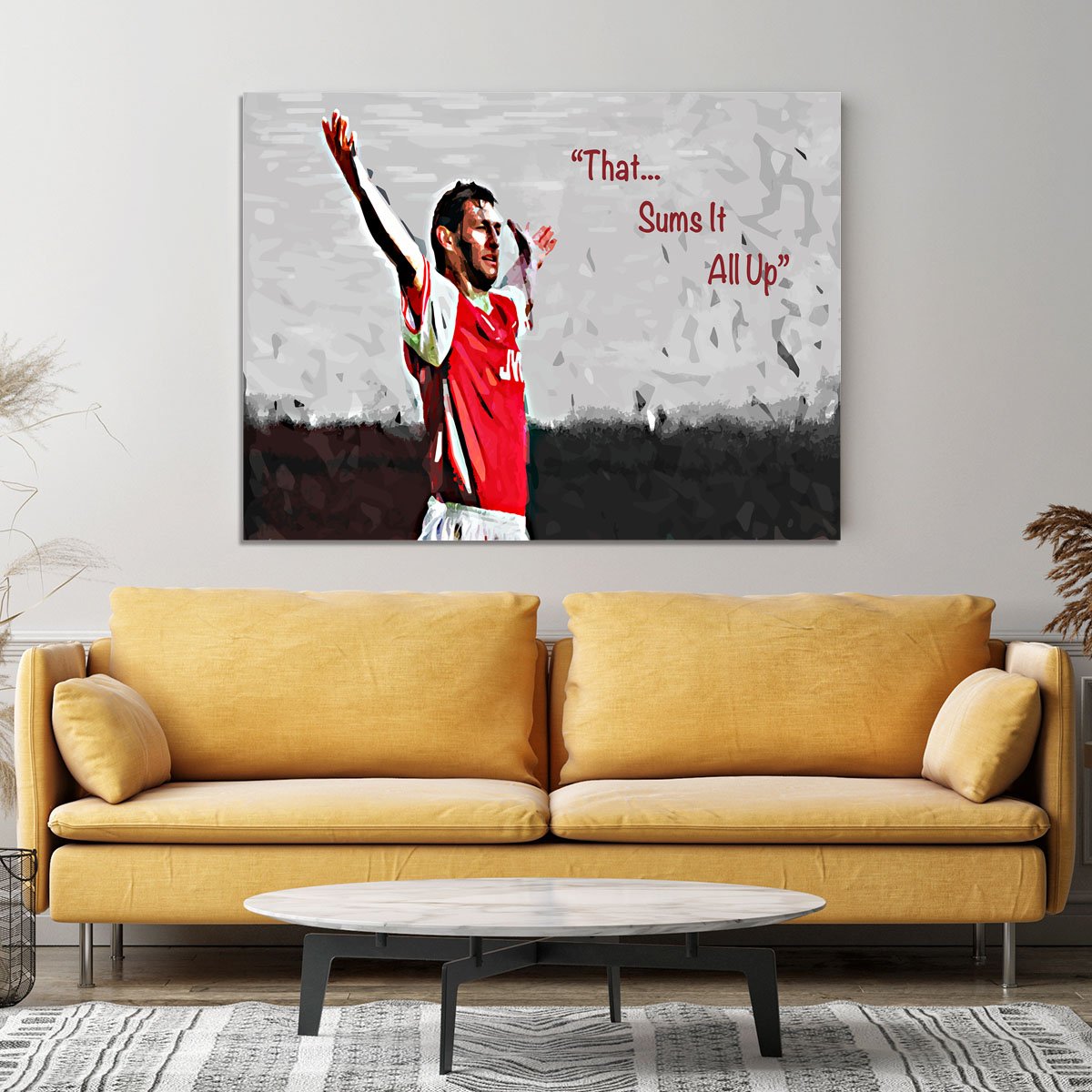 Tony Adams That Sums It All Up Canvas Print or Poster