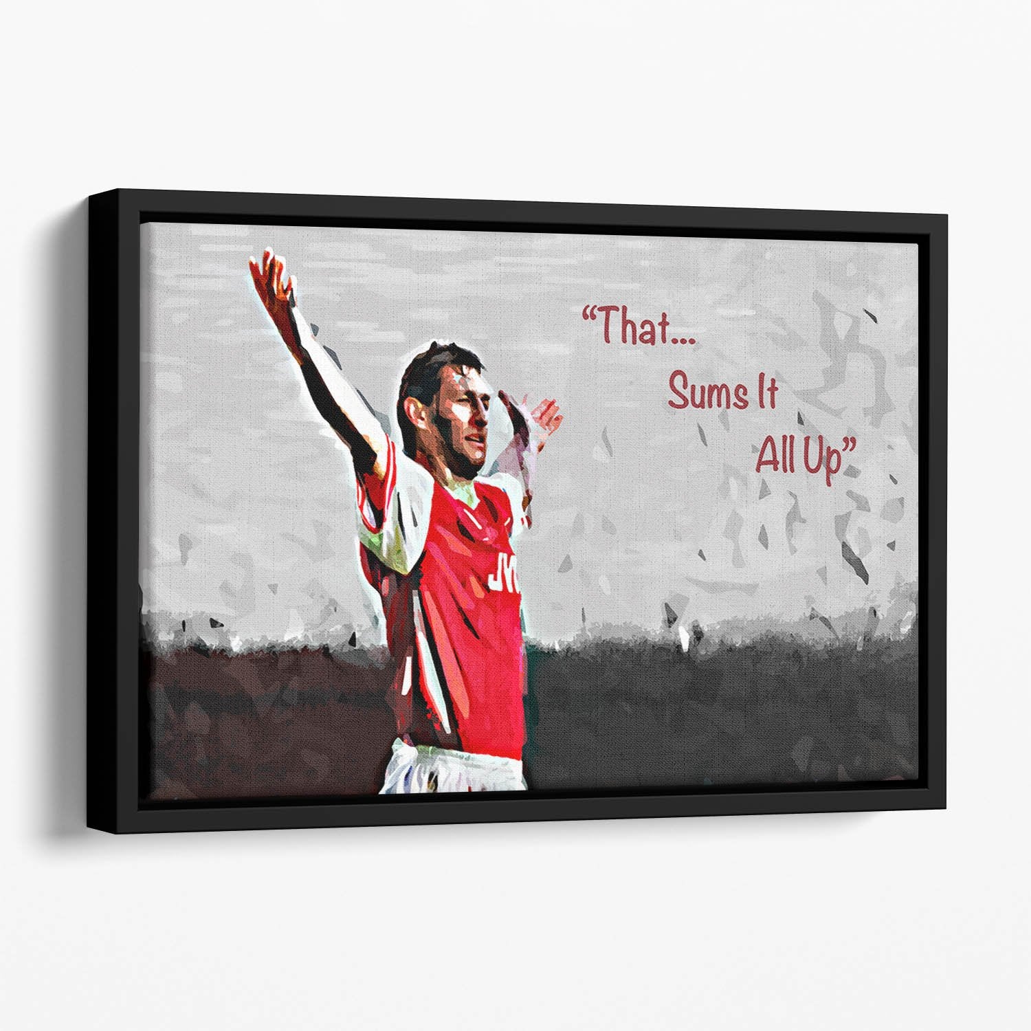 Tony Adams That Sums It All Up Floating Framed Canvas