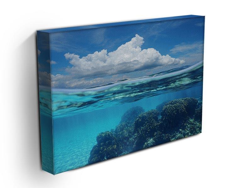 Top half with blue sky and cloud Canvas Print or Poster - Canvas Art Rocks - 3