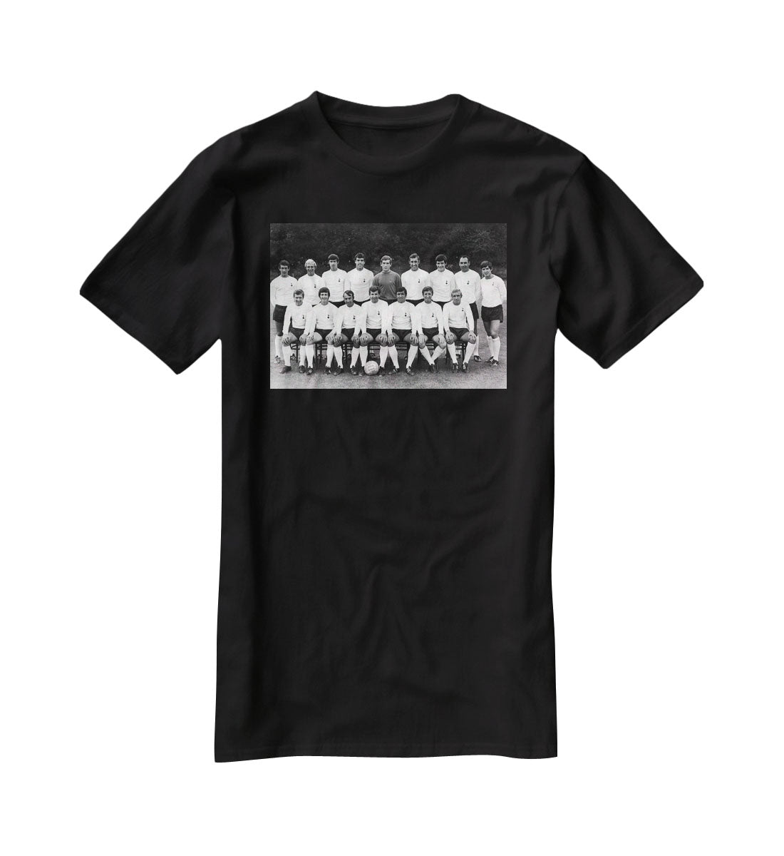 Tottenham Hotspur Team Photo 1968-69 Season T-Shirt - Canvas Art Rocks - 1