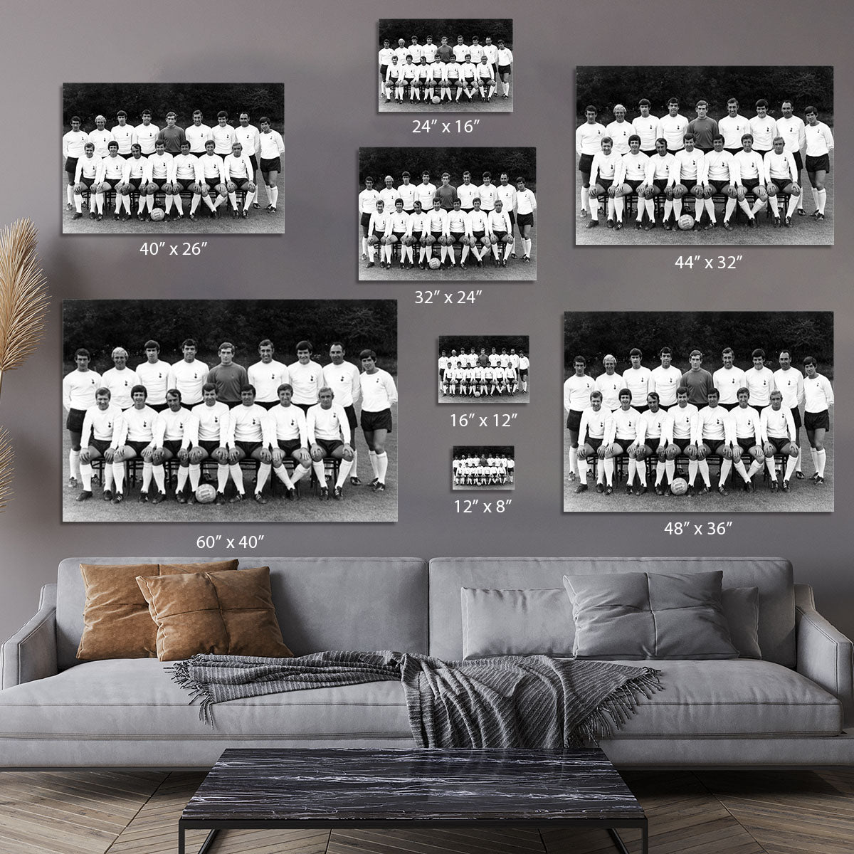 Tottenham Hotspur Team Photo 1968-69 Season Canvas Print or Poster - Canvas Art Rocks - 7