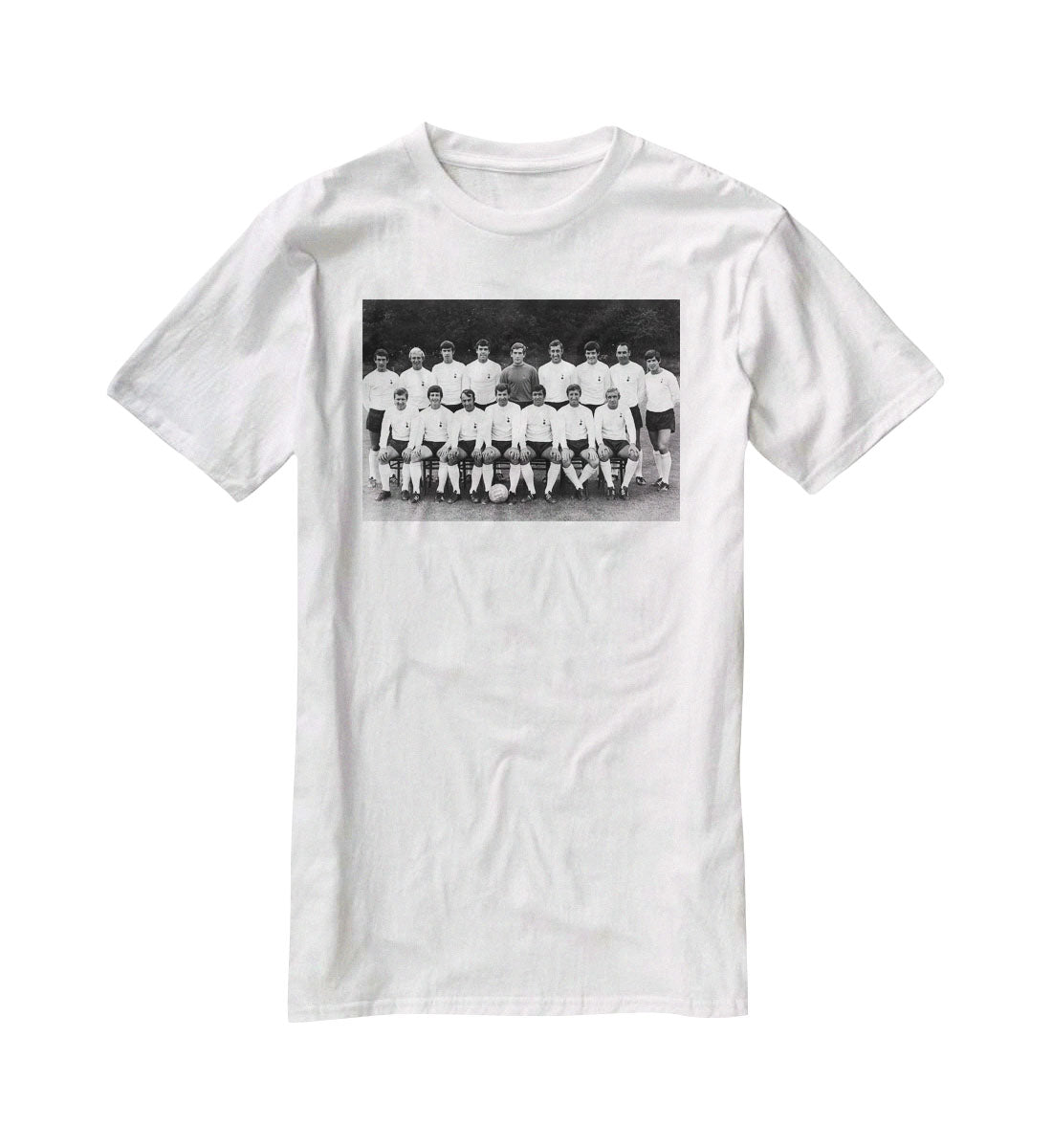 Tottenham Hotspur Team Photo 1968-69 Season T-Shirt - Canvas Art Rocks - 5