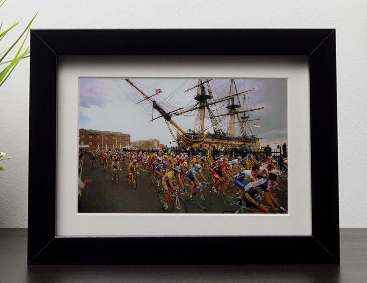 Tour de France in Portsmouth Framed Print - Canvas Art Rocks - 1