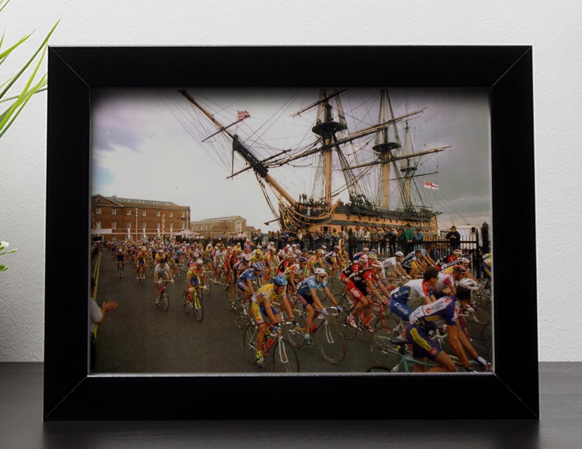 Tour de France in Portsmouth Framed Print - Canvas Art Rocks - 2