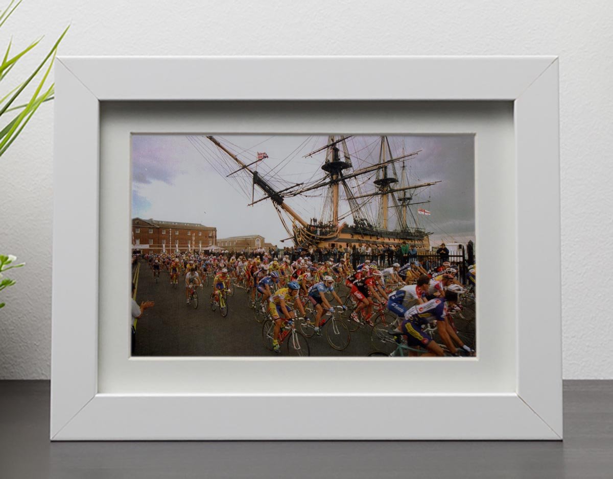 Tour de France in Portsmouth Framed Print - Canvas Art Rocks - 3