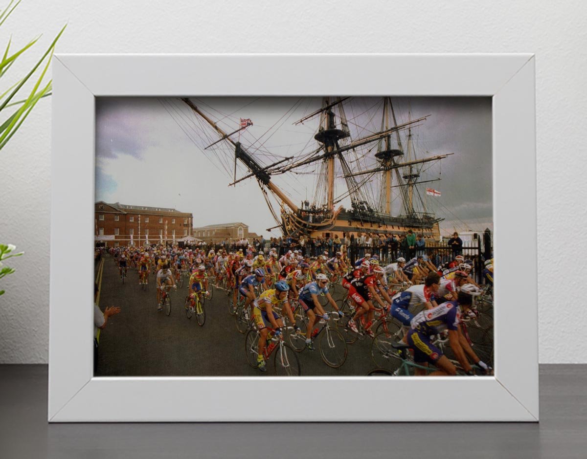 Tour de France in Portsmouth Framed Print - Canvas Art Rocks - 4
