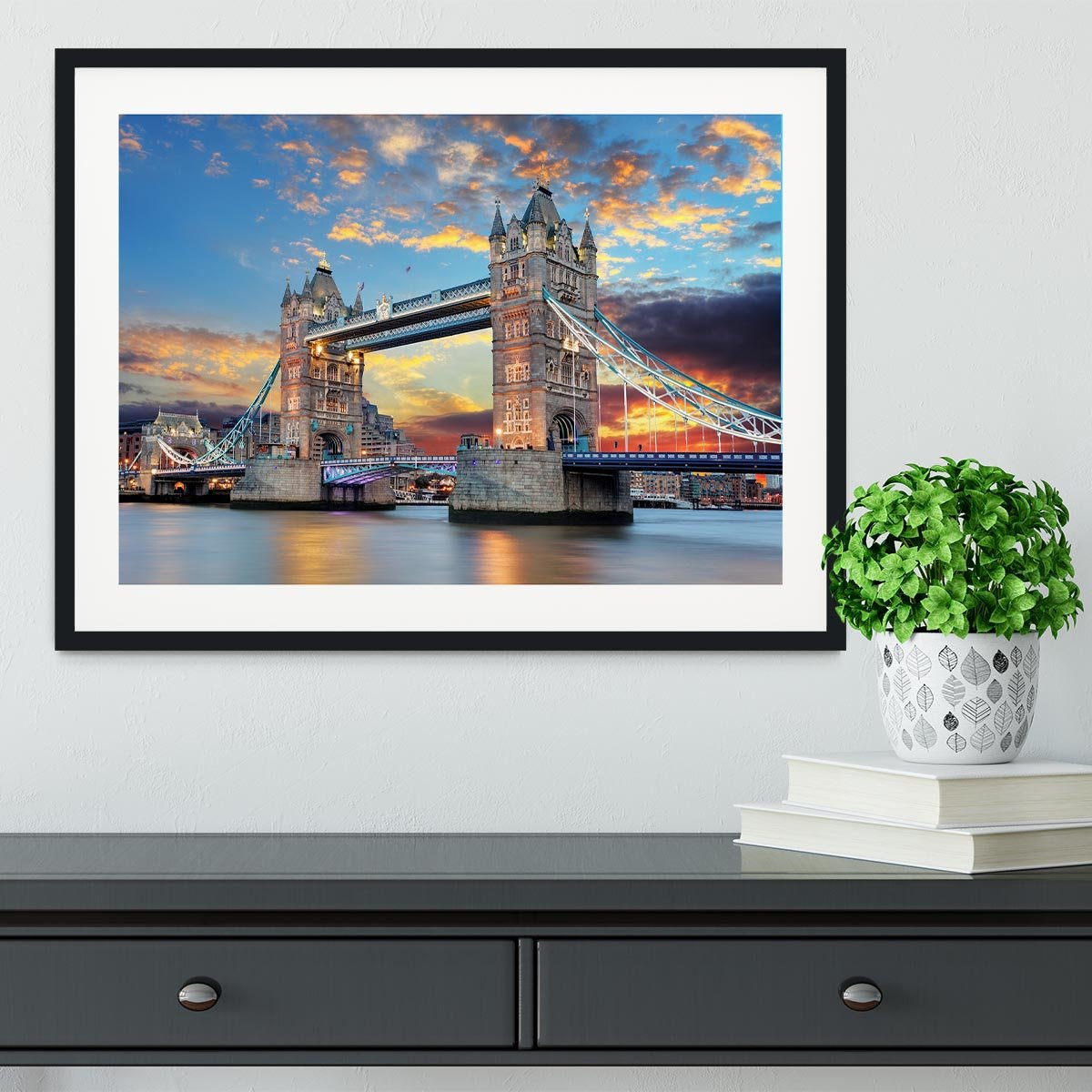 Tower Bridge Framed Print - Canvas Art Rocks - 1