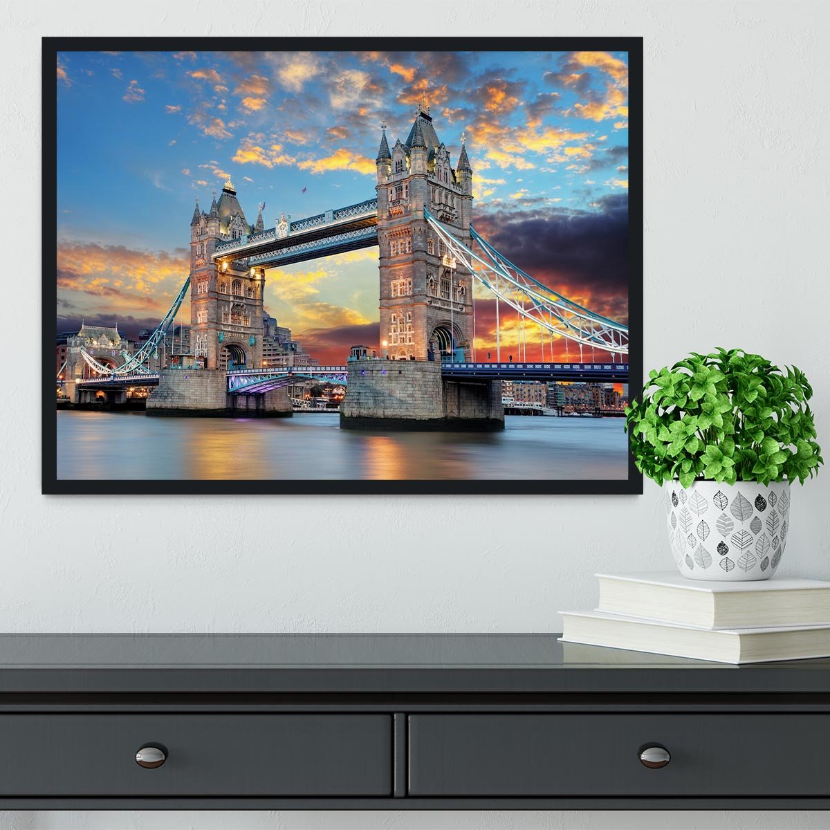 Tower Bridge Framed Print - Canvas Art Rocks - 2