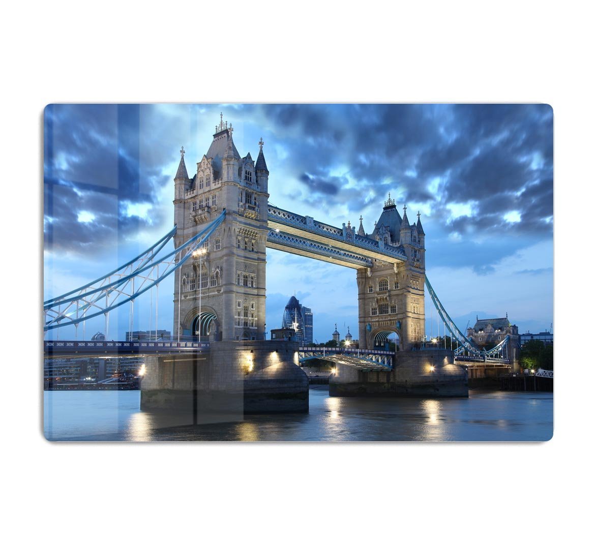 Tower Bridge in the evening HD Metal Print