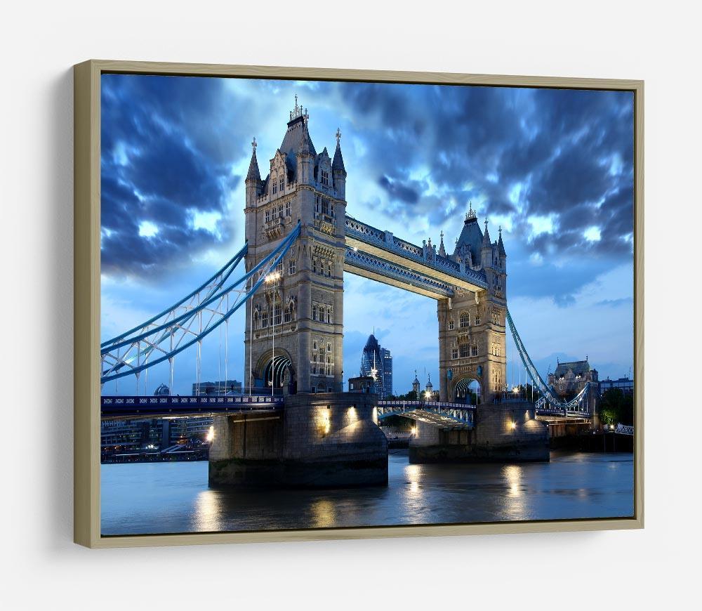 Tower Bridge in the evening HD Metal Print
