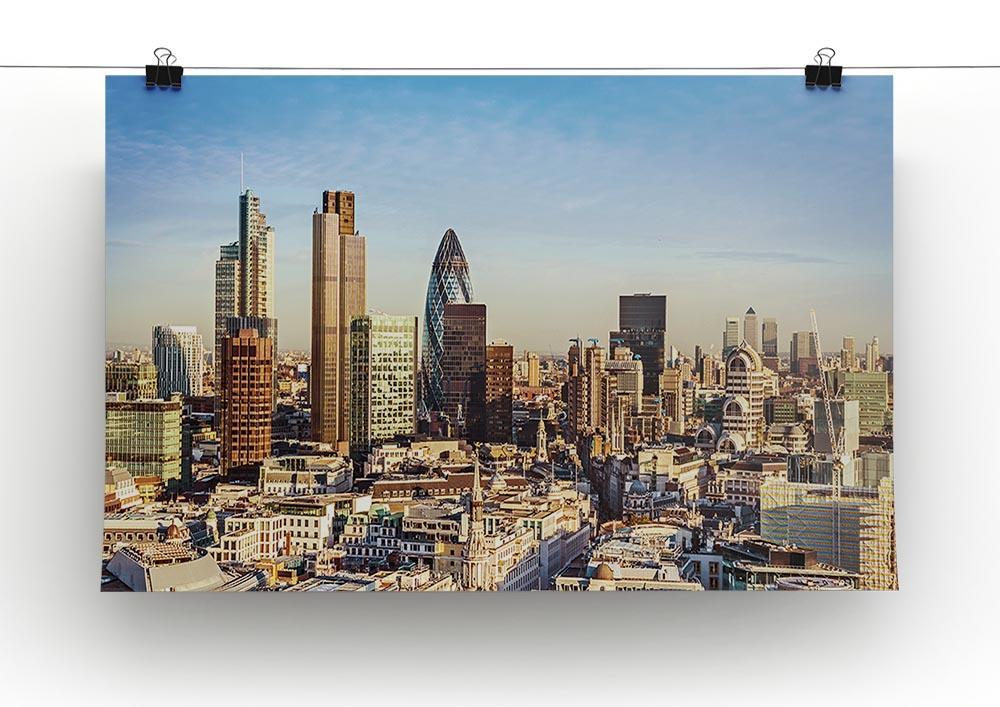 Tower Lloyds of London and Canary Wharf Canvas Print or Poster - Canvas Art Rocks - 2