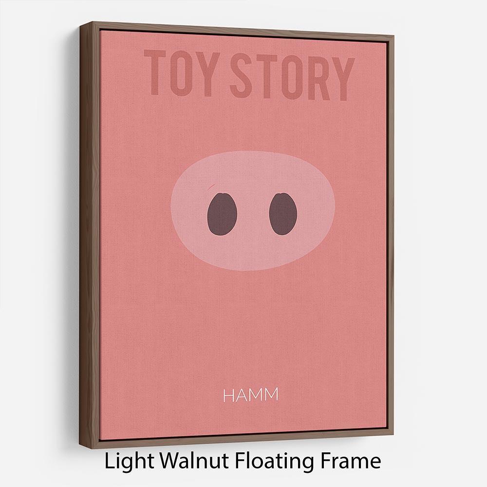 Toy Story Hamm Minimal Movie Floating Frame Canvas - Canvas Art Rocks - 7