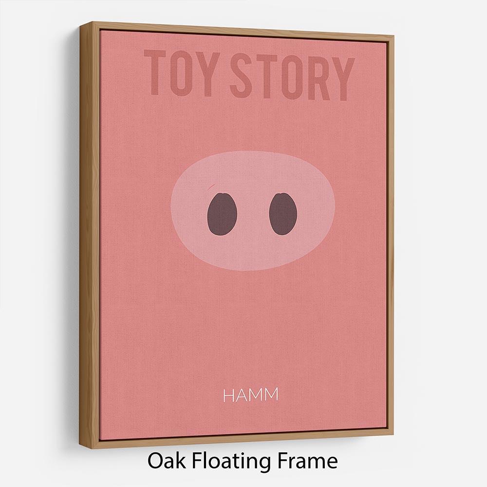 Toy Story Hamm Minimal Movie Floating Frame Canvas - Canvas Art Rocks - 9