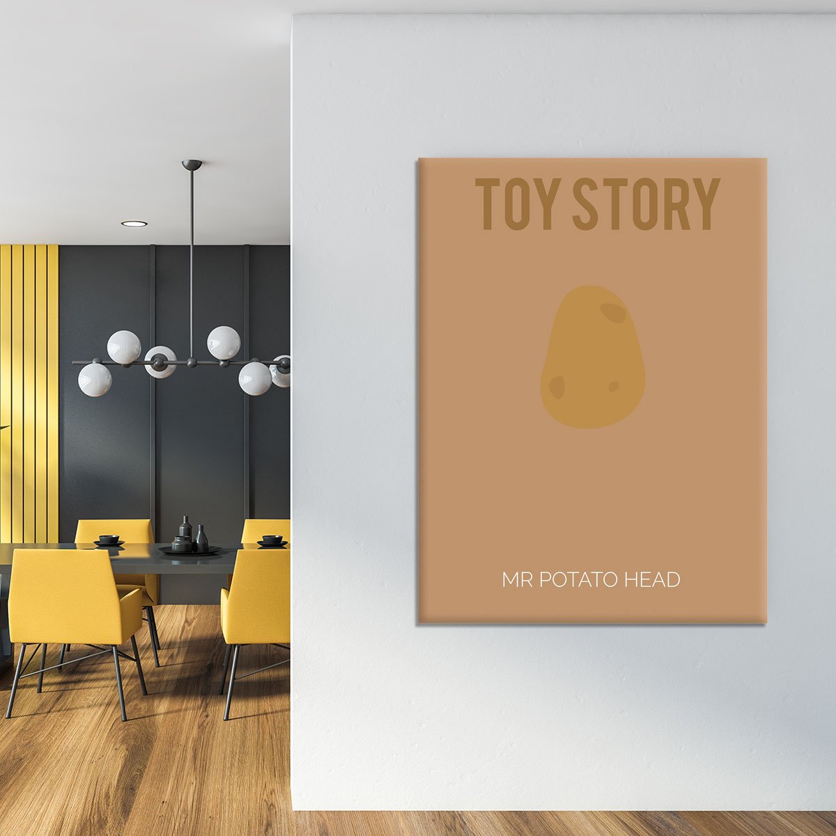 Toy Story Mr Potato Head Minimal Movie Canvas Print or Poster