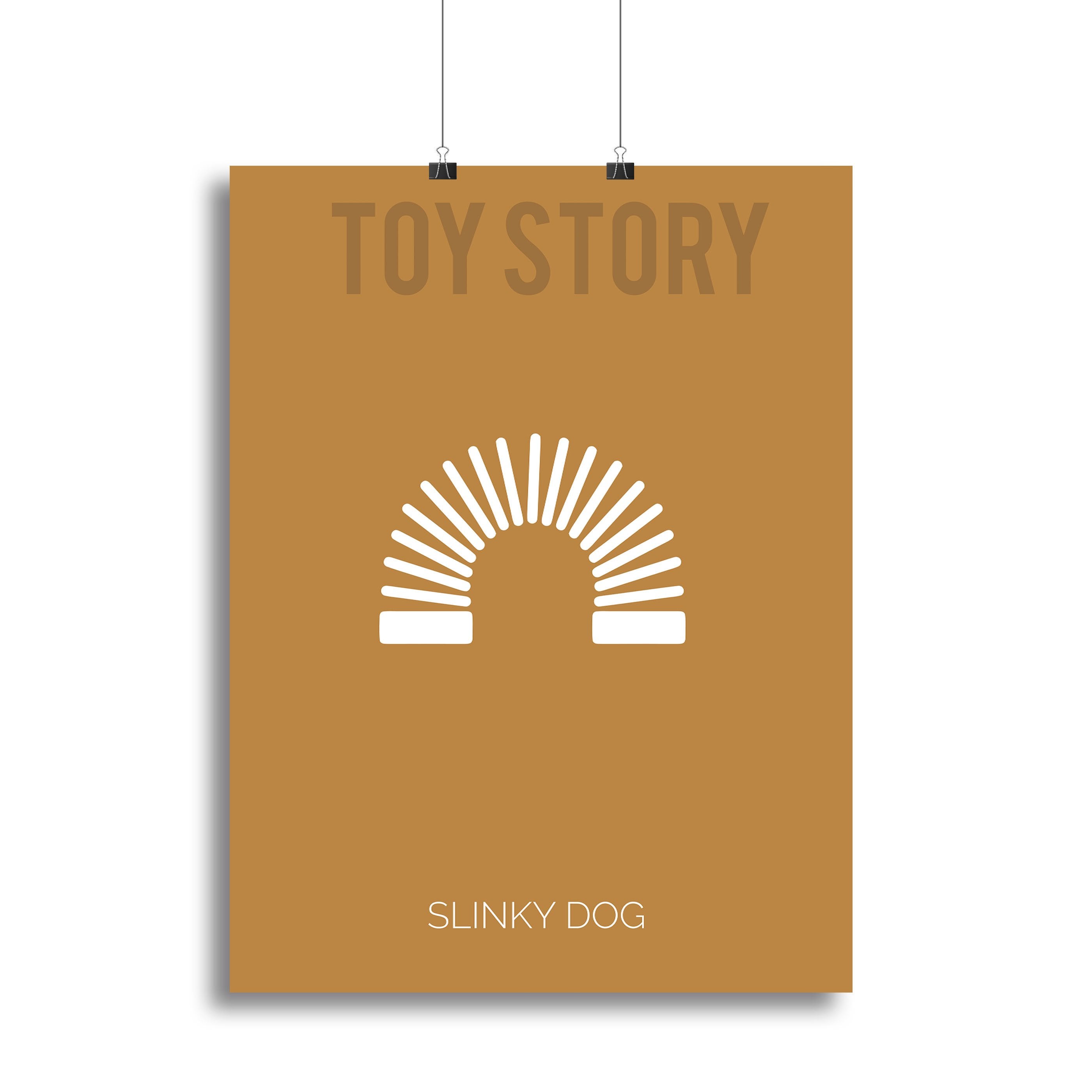 Toy Story Slinky Dog Minimal Movie Canvas Print or Poster