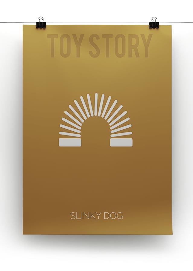 Toy Story Slinky Dog Minimal Movie Canvas Print or Poster - Canvas Art Rocks - 2