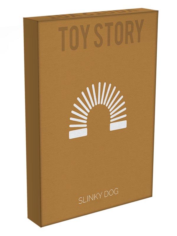 Toy Story Slinky Dog Minimal Movie Canvas Print or Poster - Canvas Art Rocks - 3