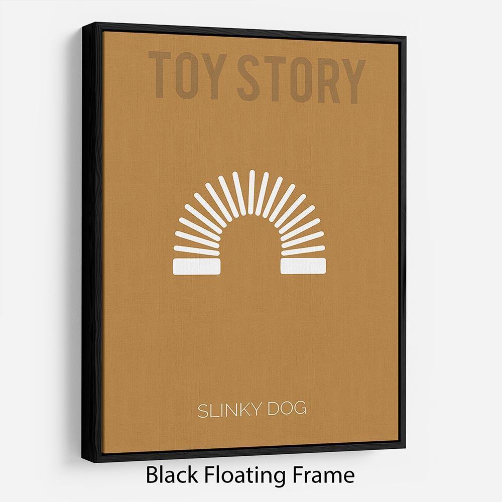 Toy Story Slinky Dog Minimal Movie Floating Frame Canvas - Canvas Art Rocks - 1