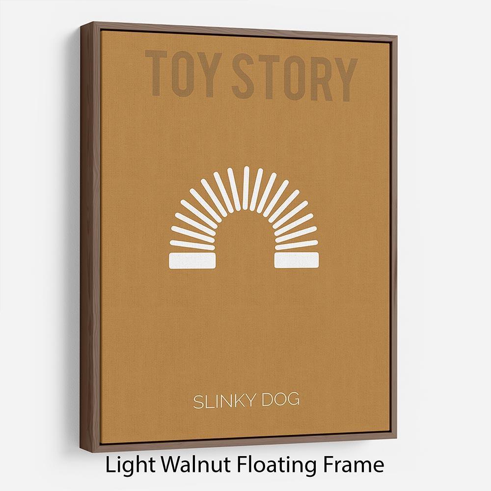 Toy Story Slinky Dog Minimal Movie Floating Frame Canvas - Canvas Art Rocks - 7