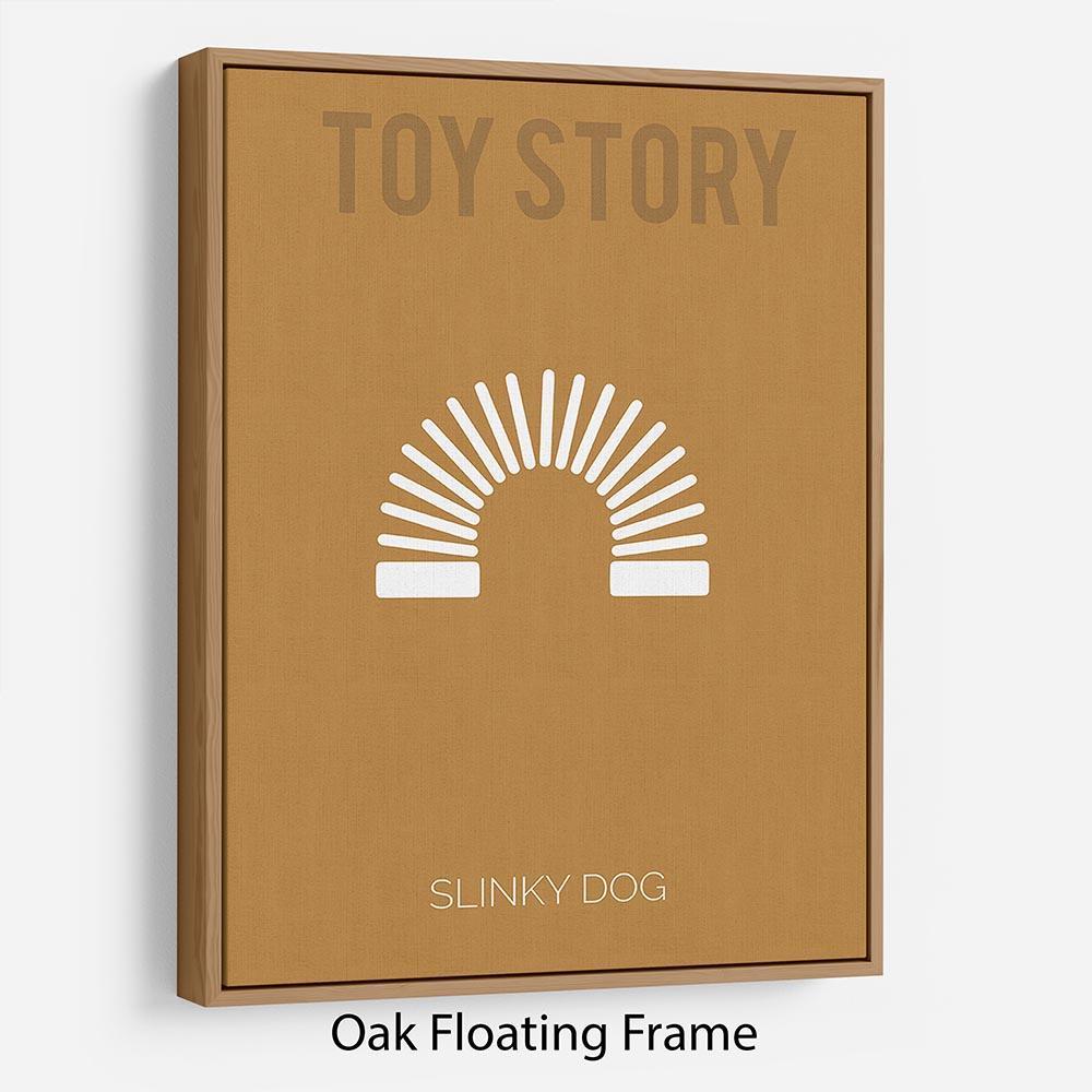 Toy Story Slinky Dog Minimal Movie Floating Frame Canvas - Canvas Art Rocks - 9