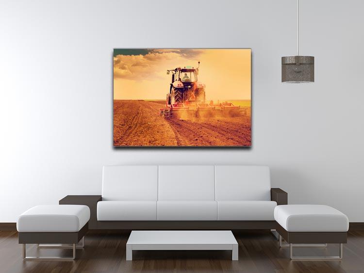 Tractor in sunset Canvas Print or Poster - Canvas Art Rocks - 4