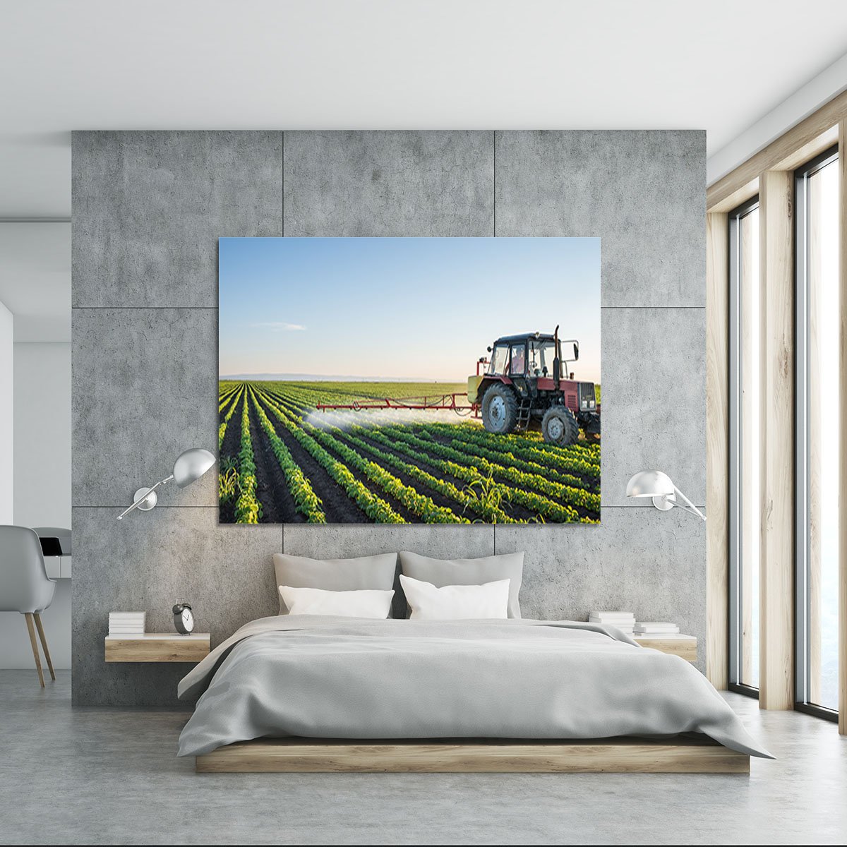 Tractor spraying Canvas Print or Poster