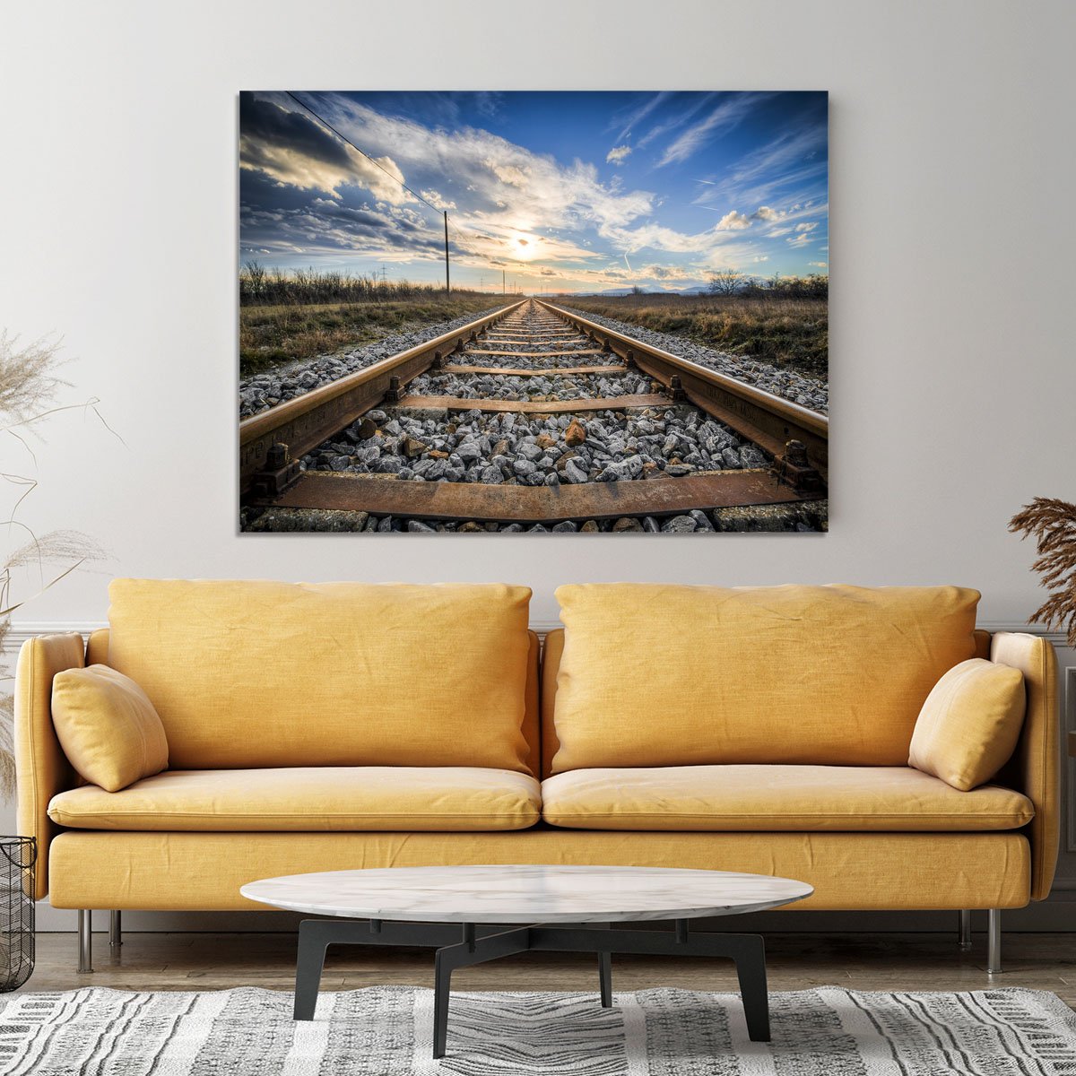 Train Track Canvas Print or Poster