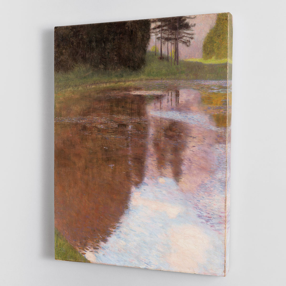Tranquil Pond near Salzburg by Klimt Canvas Print or Poster - Canvas Art Rocks - 1