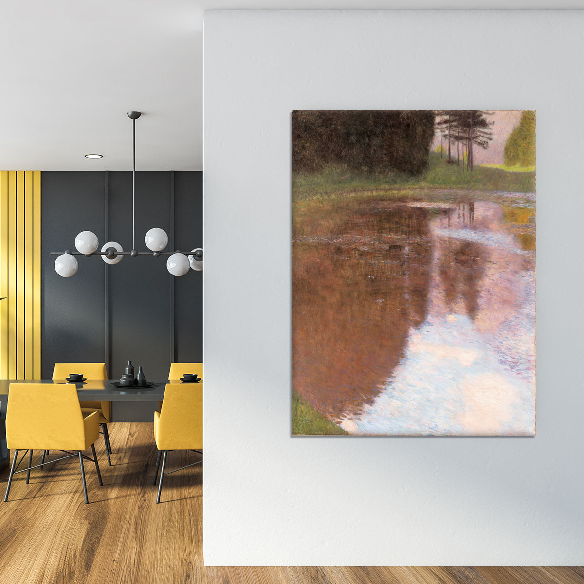 Tranquil Pond near Salzburg by Klimt Canvas Print or Poster - Canvas Art Rocks - 4