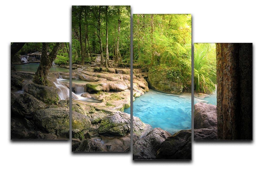 Tranquil and peaceful nature 4 Split Panel Canvas  - Canvas Art Rocks - 1
