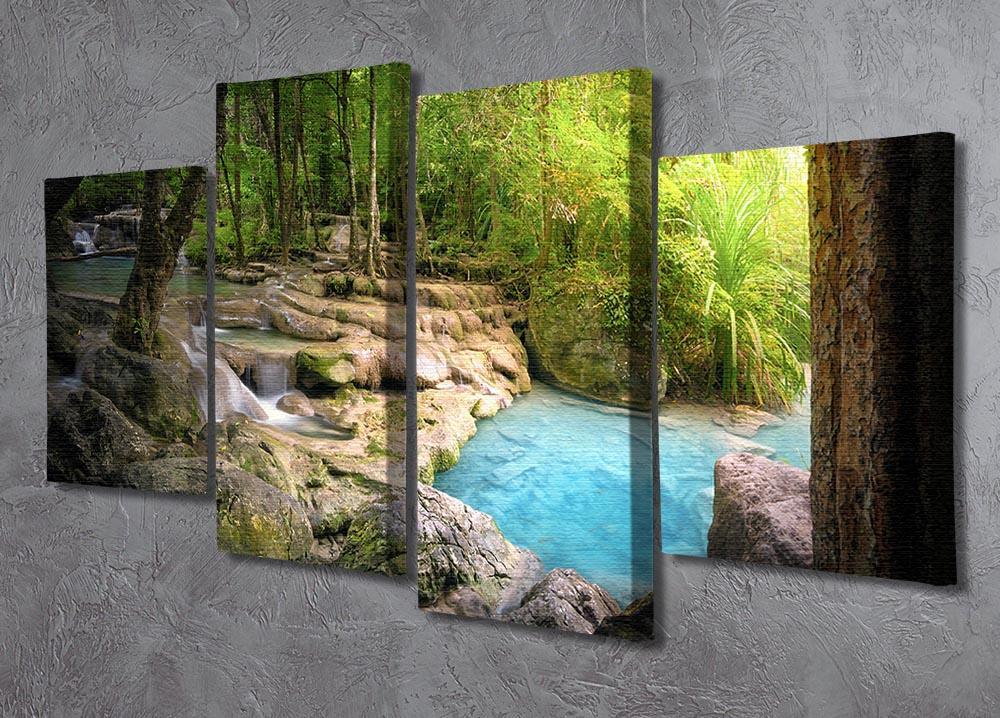 Tranquil and peaceful nature 4 Split Panel Canvas  - Canvas Art Rocks - 2