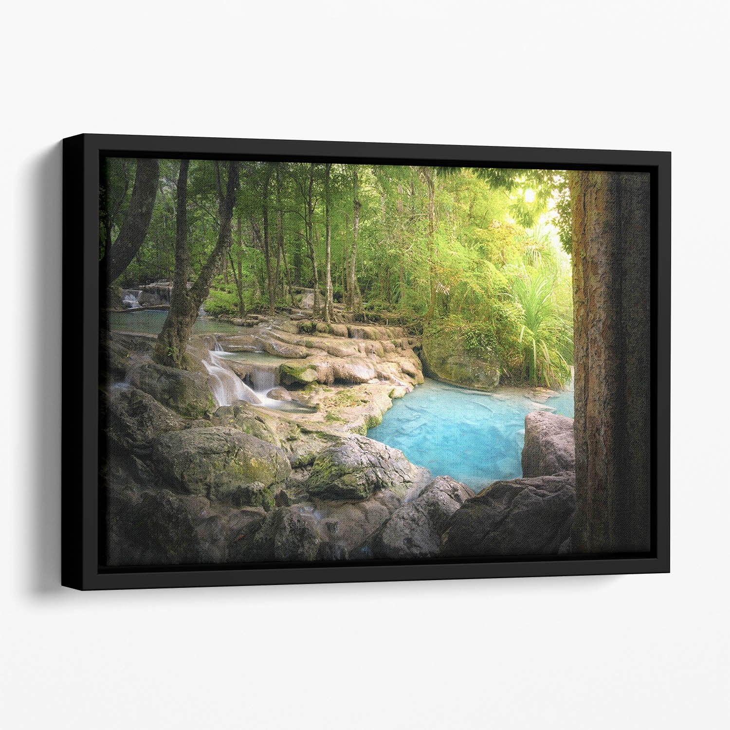 Tranquil and peaceful nature Floating Framed Canvas