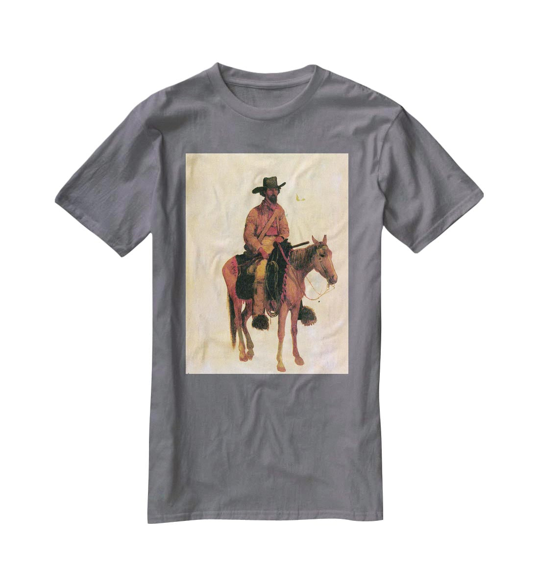 Trapper by Bierstadt T-Shirt - Canvas Art Rocks - 3