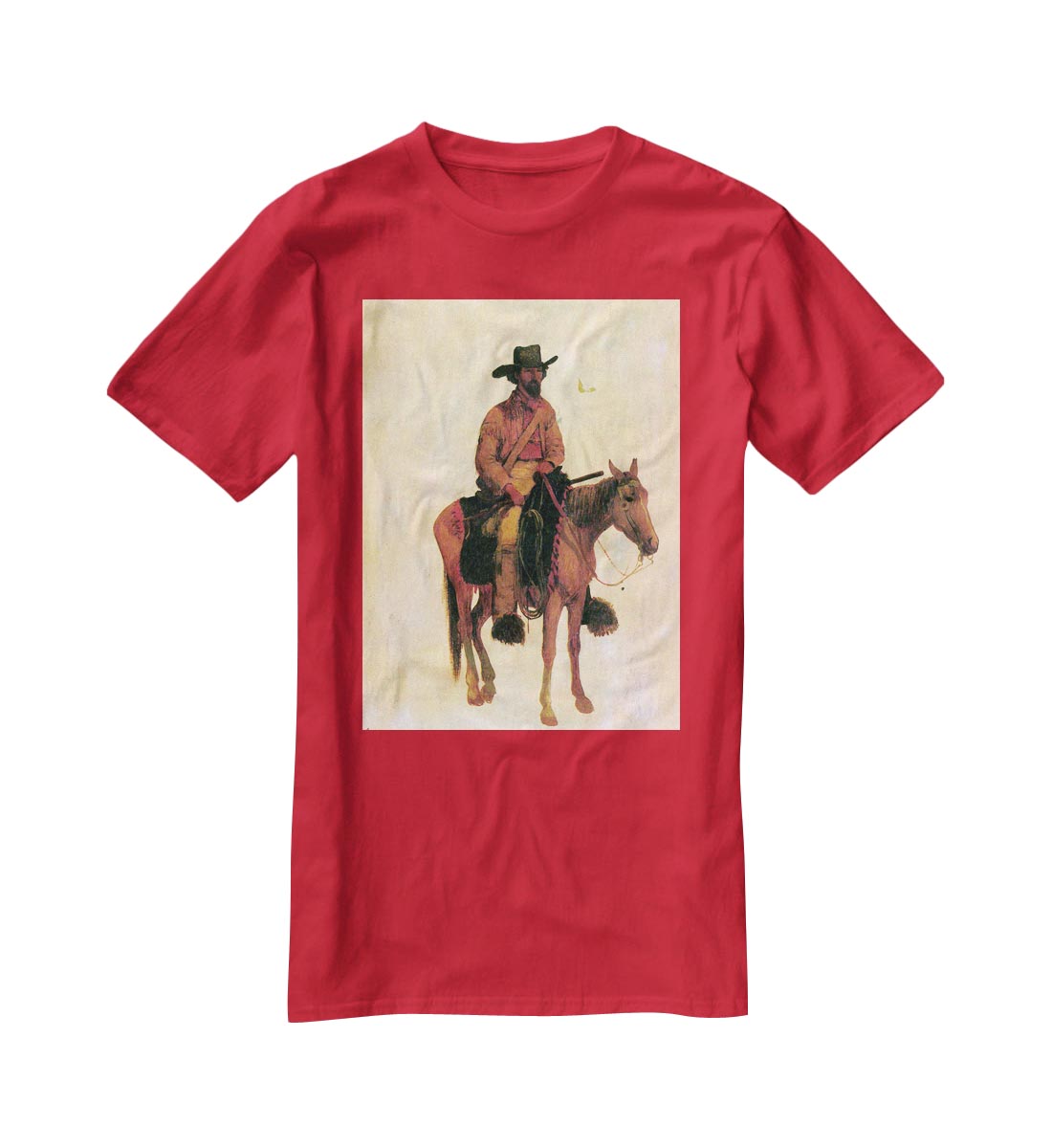 Trapper by Bierstadt T-Shirt - Canvas Art Rocks - 4