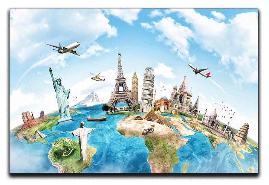 Travel the world Canvas Print or Poster  - Canvas Art Rocks - 1