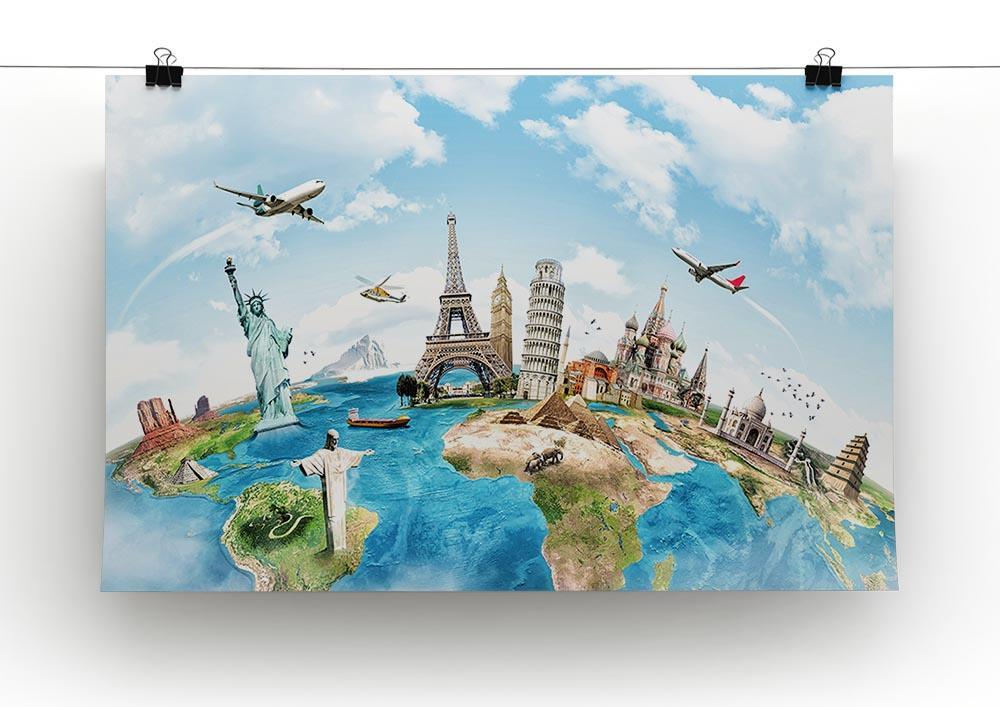 Travel the world Canvas Print or Poster - Canvas Art Rocks - 2