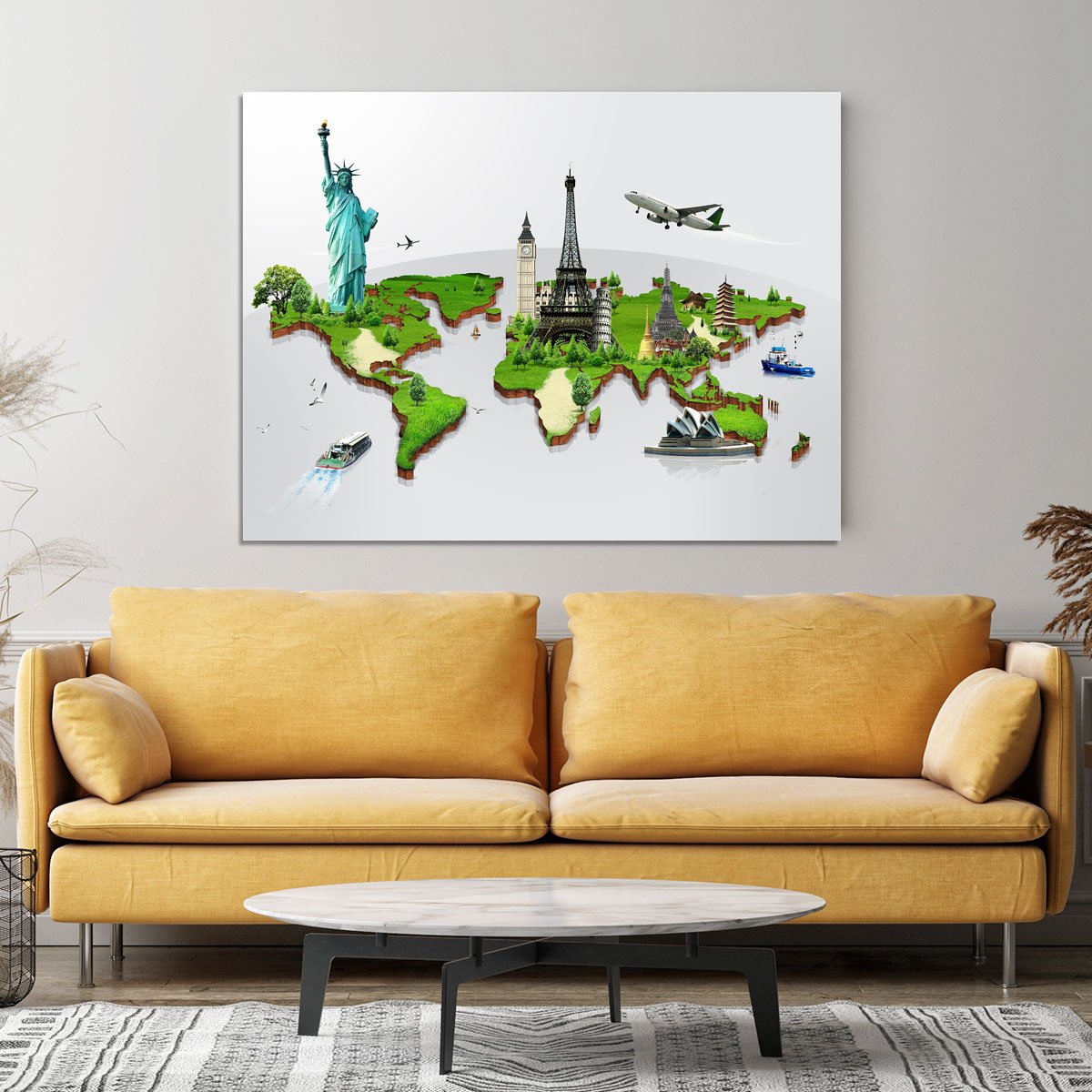 Travel the world concept Canvas Print or Poster