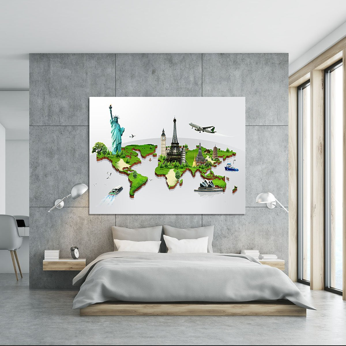 Travel the world concept Canvas Print or Poster