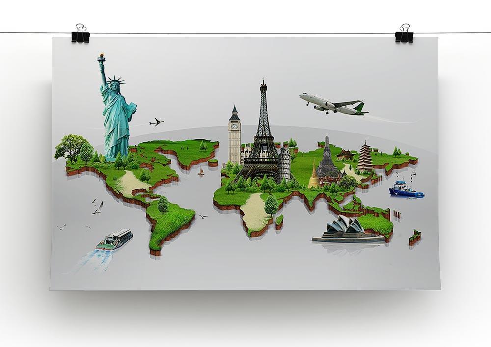 Travel the world concept Canvas Print or Poster - Canvas Art Rocks - 2