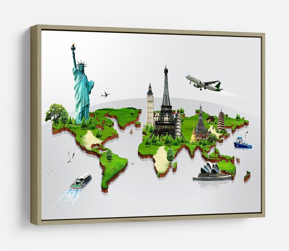 Travel the world concept HD Metal Print