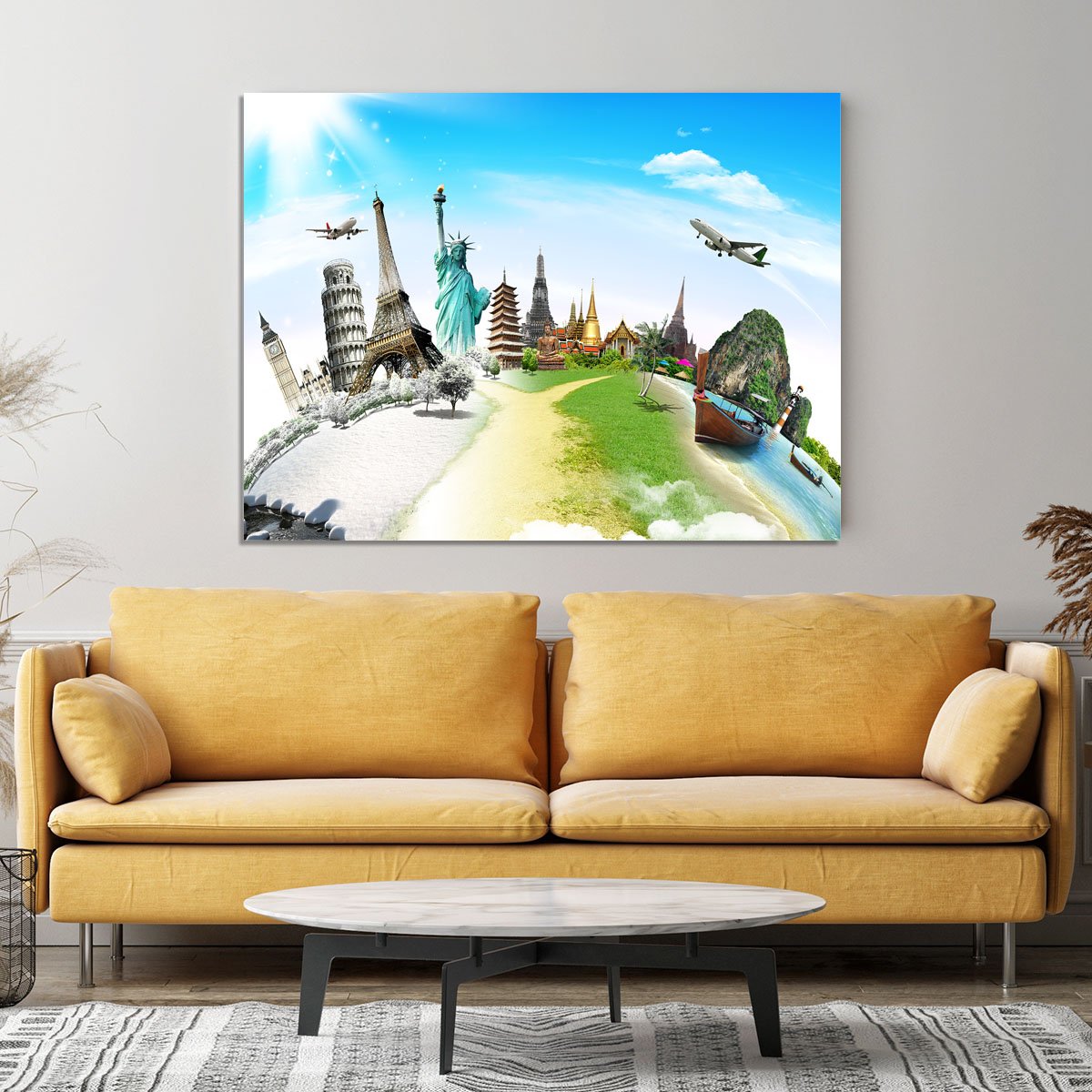 Travel the world monument Canvas Print or Poster