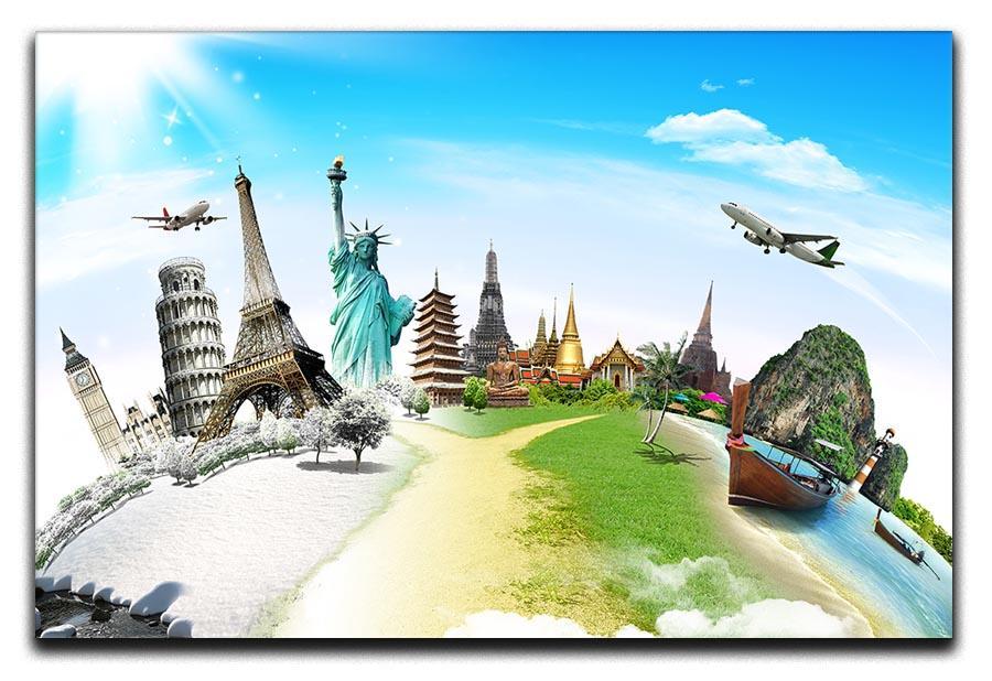 Travel the world monument Canvas Print or Poster  - Canvas Art Rocks - 1