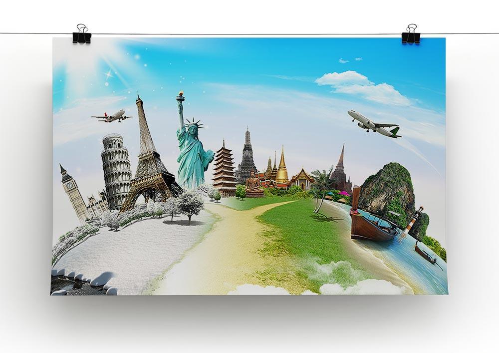 Travel the world monument Canvas Print or Poster - Canvas Art Rocks - 2